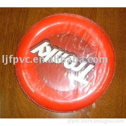 pvc inflatable music frisbee